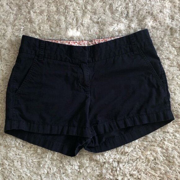 J.Crew Factory Navy Chino Broken-In Shorts - Picture 1 of 5